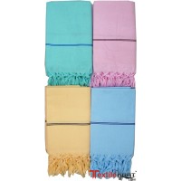 Plain Cotton Bath Towels Set of 2 Regular size Soft Pain Towels