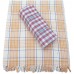 PURE COTTON CHECKS BATH TOWELS IN LARGE SIZE PACK OF 2