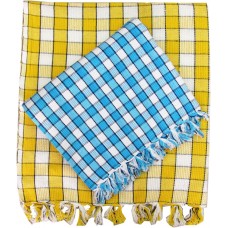 CHECKS COTTON TOWELS PACK OF 2 / BEST QUALITY DAILY USE TOWELS