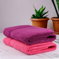 BATH TOWEL IN REGULAR SIZE PURE COTTON TURKISH TOWELS SET IN DARK COLORS - PACK OF 2