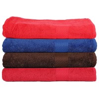 PURE COTTON EXTRA LARGE BATH TOWEL SET OF 2 PIECES , AVAILABLE IN DARK SHADES