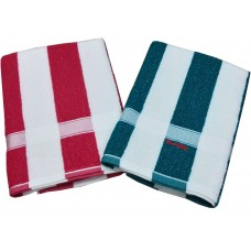 Pure Cotton 100% Absorbent Soft Bath / Beach Towel - Pack Of 2