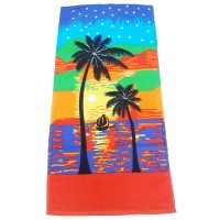 Colourful Custom Printed Beach Bath Towel For Boys/ Girls - Pack Of 1