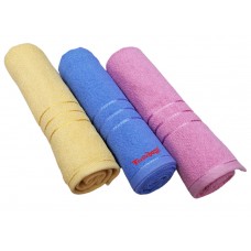 Cotton Turkish Bath Towels In Light Colours In Regular Size Pack Of 3 Pieces 