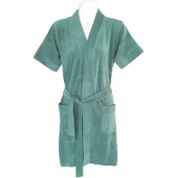 Soft Green Color Bathrobe for Men and Women - Pack of 1