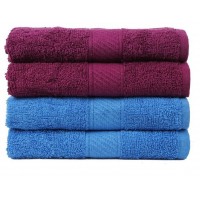 HAND TOWEL SET IN PURE COTTON  / SUPER ABSORBENT NAPKINS SET OF 4 PIECES