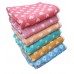 HEART PRINTED THICK COTTON HAND TOWEL / NAPKINS  - SET OF 6 PIECES