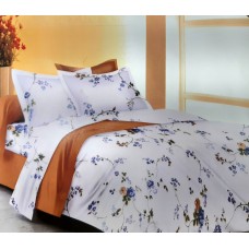 EXTRA DOUBLE SIZE BED SHEET WITH 2 PILLOW COVERS IN SMALL FLORAL PRINTED  DESIGN