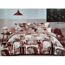 PURE COTTON NIGHT GLOW FLORAL DOUBLE BEDSHEET WITH 2 PILLOW COVERS