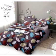 5D Floral Designer Printed Glace Cotton Bedsheet For Double Bed With 2 Pillow Covers Set