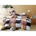 GLACE COTTON MULTI COLOURED BEDSHEET WITH 2 PILLOW COVERS SET FOR DOUBLE BED 