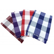 CHECKS DESIGN SINGLE BED HAND LOOM BEDSHEETS IN FILAMENT COTTON - PACK OF 4 BEDSHEETS