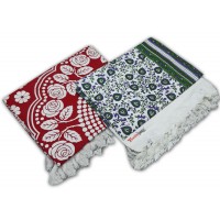 Best Quality Single Bedsheet 100% Cotton in Flower Design - Pack of 2