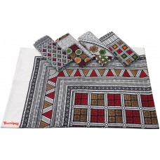 Pack of 2 - Pure Cotton Geometric Design Single Bed sheet / Thick Bedsheets Set