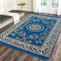 Big Size Beautiful Weaved Chennile Carpet in Attractive Colors / Exclusive Soft Carpets 6 * 9 - Pack of 1