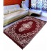 Red Large Size Chennile Velvet Carpet / Soft Foldable Hall Carpet 6 * 9 - Pack of 1
