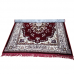 Handmade Velvet Persian Hall/Bedroom Antique Carpet Rug In Maroon Colour  5 Ft x 7 Ft