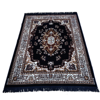 Velvet Handmade Blue Colored Persian Carpet Rug For Living Room/Hall/Bedroom 5 Ft x 7 Ft 