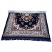 Velvet Handmade Blue Colored Persian Carpet Rug For Living Room/Hall/Bedroom 5 Ft x 7 Ft 