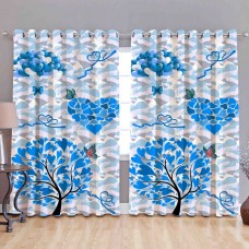 Tree with heart design leaves window curtain, minimum order 2 pieces
