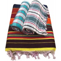 COTTON SOLAPURI LINNING CARPET AND 2 CHECKS COTTON TOWELS ( PACK OF 3 ) AT OFFER