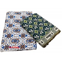 Floral Designer SIngle Cotton Solapur Chaddar And Traditional Designer Double Bedsheet With 2 Pillow Covers - Pack Of 2
