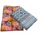 Pure Cotton Double Bedsheet With 2 Pillow Covers And Cotton Ethnic Designer Single Solapur Chaddar / Blanket - Pack Of 2