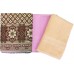 SOLAPUR BLOCK DESIGN CHADDAR AND PLAIN TOWELS IN COTTON ( PACK OF 3 )