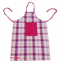 Kitchen Apron with Front Pocket in Cotton -Pack of 2