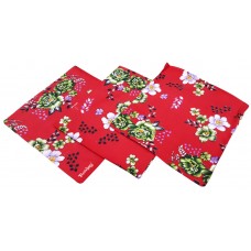 POLY COTTON CUSHION COVER WITH ATTRACTIVE FLORAL PRINT - PACK OF 3 