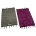 Pack Of 2 Rectangle Cotton Door Mats For Home In Multi Colour