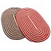 Round Pattern Cotton Reversible Door Mats For Office/Home Pack Of 2