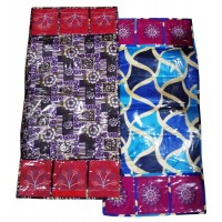Floral Design Fridge Top Cover with 6 Utility Pockets with Embroidery (Multi Color) - Pack of 1