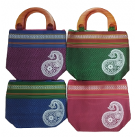 COTTON TRADITIONAL MAHARASHTRA KHAN  MULTI COLOR PURSES FOR GIRLS AND WOMEN-  PACK OF 3