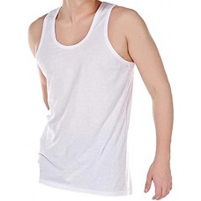 White Plain Banian / Vest for Men and Boy's in Cotton / Best Quality Buy minimum 2 pieces - Size 95
