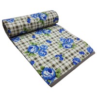 Pack Of 1 Pure Cotton Floral Reversible Dohar/Duvet/Ac Blanket For Single Bed 