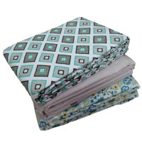 Beautiful Floral Design Pure Cotton Reversible Dohar/Ac Blanket For Double Bed Pack Of 1