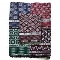 SMALL FLORAL DESIGN SINGLE SOLAPUR CHADDAR, MULTI PURPOSE PRODUCT - PACK OF 4