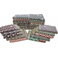 PURE COTTON DAILY USE SINGLE BED BLANKETS / SOLAPUR CHADDARS IN BULK - PACK OF 20 PIECES