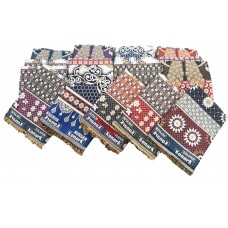 DISCOUNTED RATES BEAUTIFUL FLORAL DESIGN AND MIX COLOR 100% COTTON SOLAPUR THICK CHADDARS IN BULK PACKAGE - PACK OF 20 PIECES