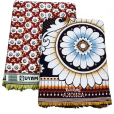 Double Size Thick Quality Solapur Chaddar Cum Bedsheet in Pure Cotton - Pack Of 2 