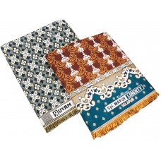 Pure Cotton Jaquard Design Solapur Chaddar Blanket in Jumbo Size Pack Of 2