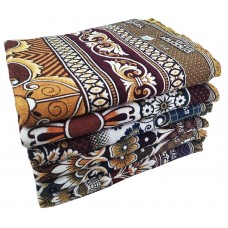 Large Size Pure Cotton Floral Solapur Chaddar / Cotton Blanket - Pack Of 1