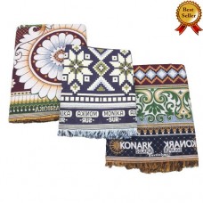  JUMBO LARGE AND SINGLE SIZE THICK SOLAPUR 100% COTTON BLANKETS / BEDSHEETS SET - PACK OF 3 CHADDARS