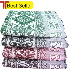 LONG DURABLE FAMOUS SOLAPUR CHADDAR / CARPET / GALICHA IN PURE COTTON AT DISCOUNT RATE-SET OF 4 CHADDARS