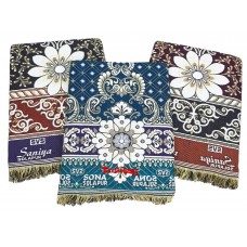 PEACOCK AND FLORAL DESIGNS 100% COTTON SOLAPUR CHADDAR CLASSIC DESIGNER SET - PACK OF 3